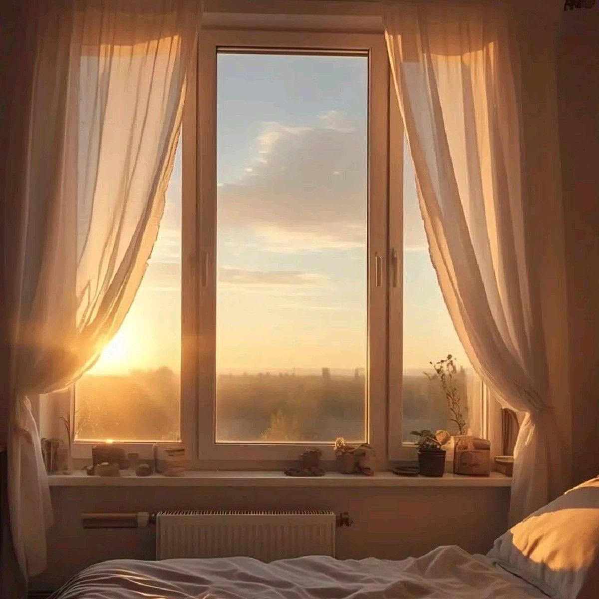 朝に部屋の空気を入れ替える